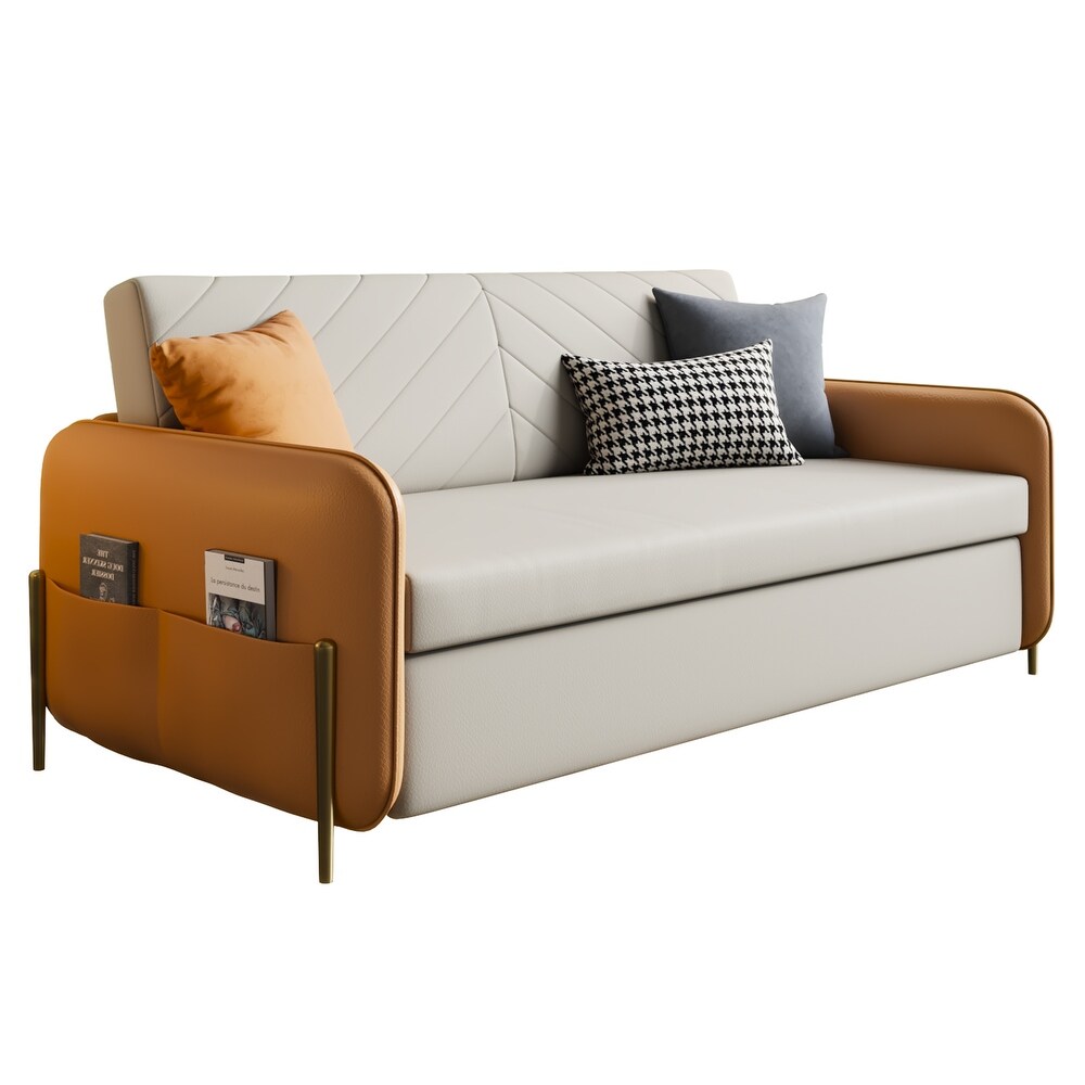 JASIWAY 67 in. Width Modern Pull Out Queen Size Sofa Bed