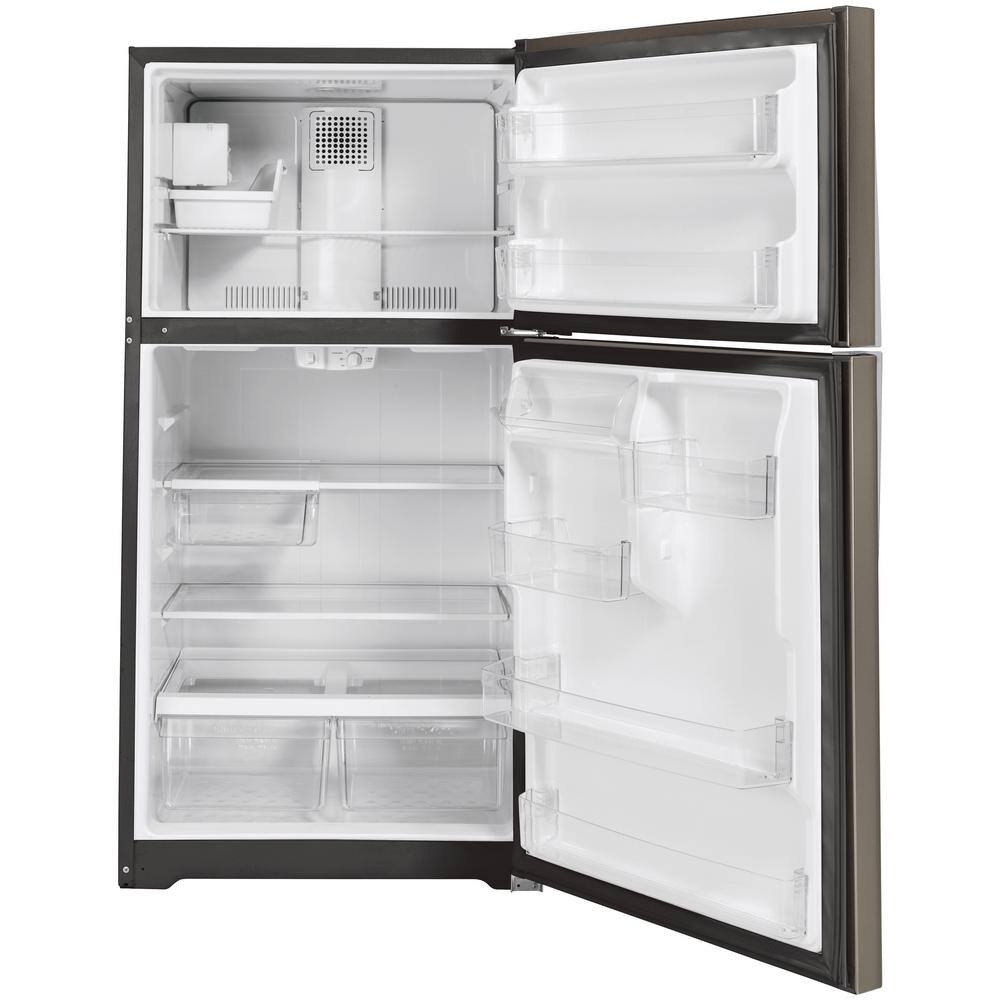 GE 21.9 cu. ft. Top Freezer Refrigerator in Slate Fingerprint Resistant ENERGY STAR GIE22JMNRES