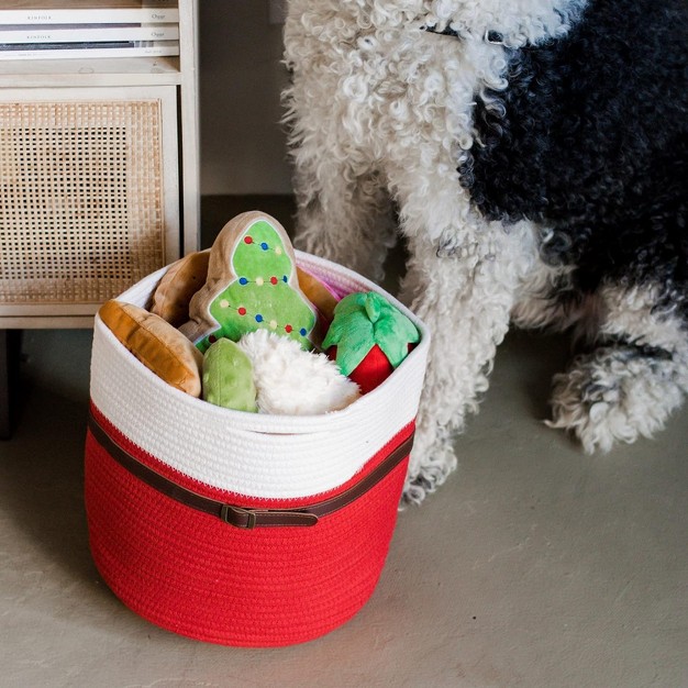 Midlee Christmas Santa Rope Basket