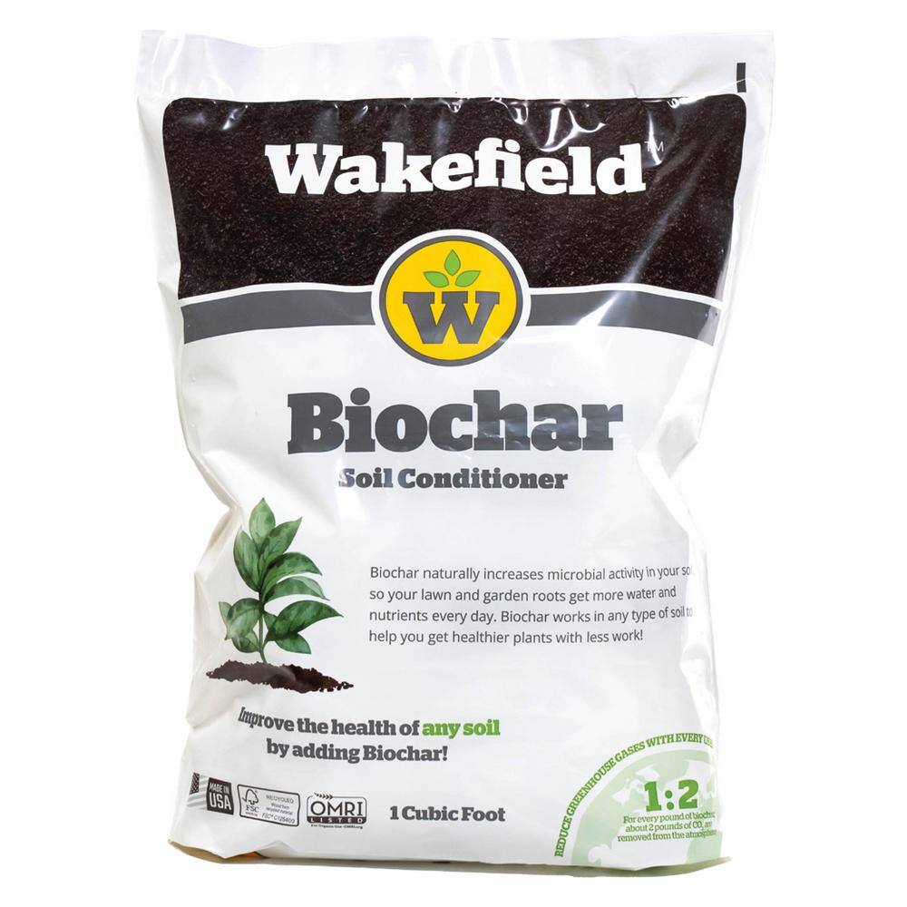 WAKEFIELD BioChar Premium Soil Amendment - 1 cu. ft. Bag 04109