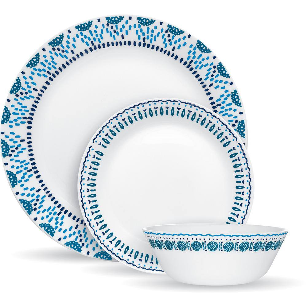 Corelle Everyday Opal 12-Piece Set Azure 1143168