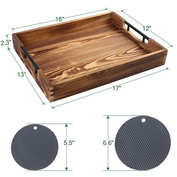 Wood Serving Trays With Handles