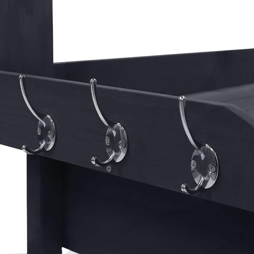 VEIKOUS 48 in. H Wood Potting Benches and Tables with Removable Stainless Sink and Drawers in Dark Grey PG0103-02GY-5