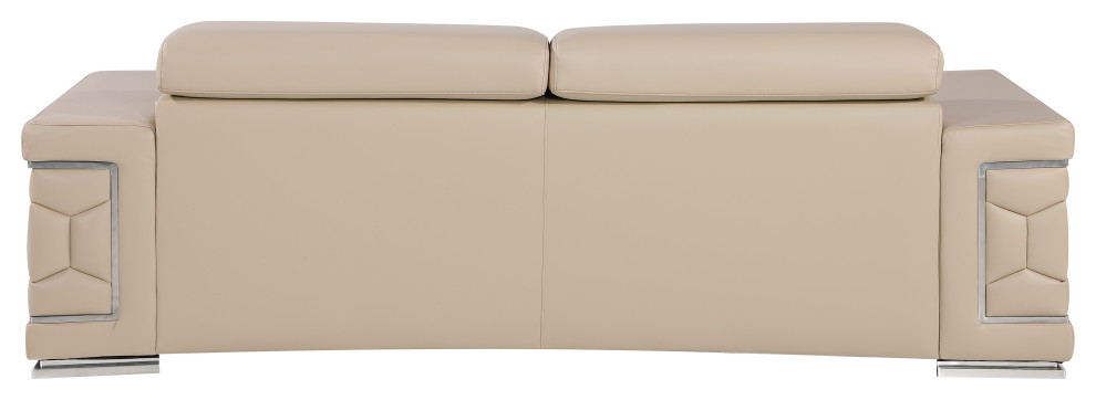 Oliver Genuine Leather Sofa   Modern   Sofas   by Luxuriant Furniture  Houzz