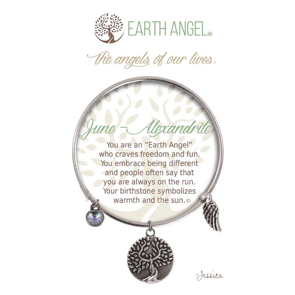 Earth Angel  June - Alexandrite Bracelet in Silver