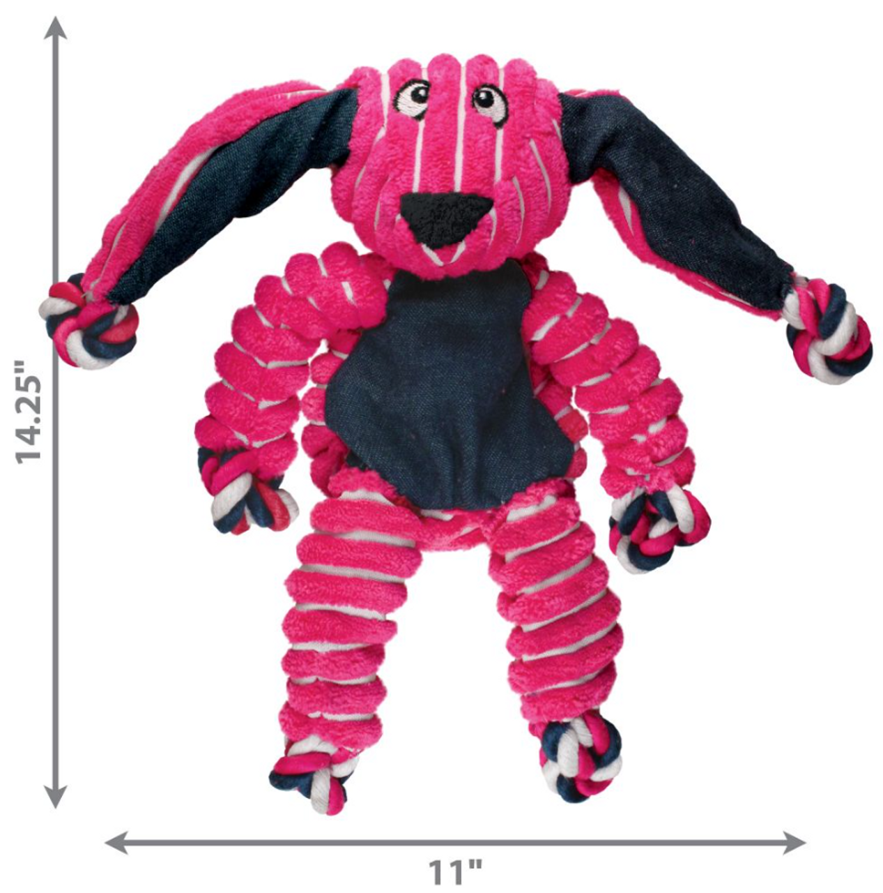 KONG Floppy Knots Bunny Dog Toy