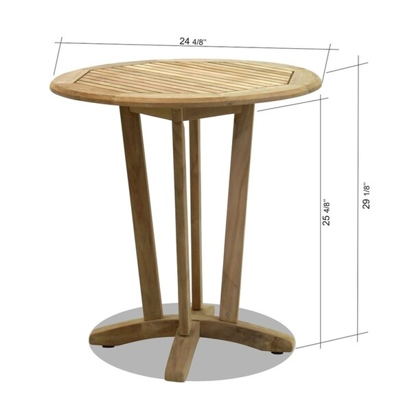 Teak Round Bistro Table