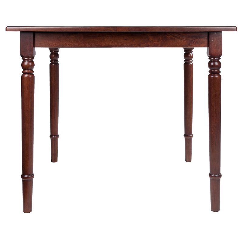 35.75 Walnut Elegant Mornay Square Shaped Top Dining Table