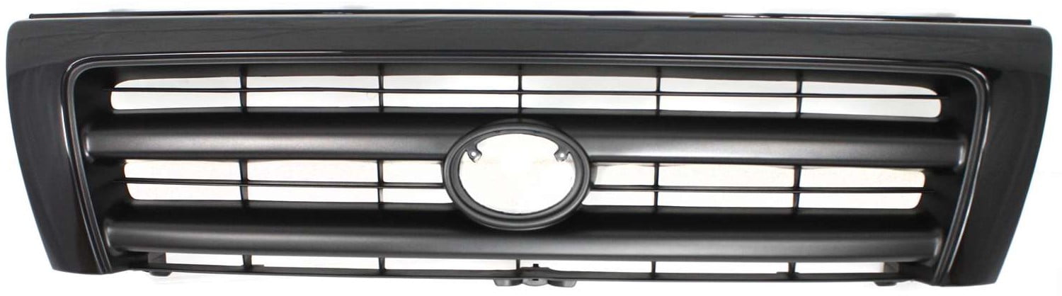 Grille Assembly Compatible With 1998-2000 Toyota Tacoma Painted Black Shell and Insert