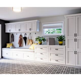 J COLLECTION Mancos Glacier White Shaker Assembled Base Kitchen Cabinet with 3 Drawers (24 in. W x 34.5 in. H x 24 in. D) DSB3D24-MN