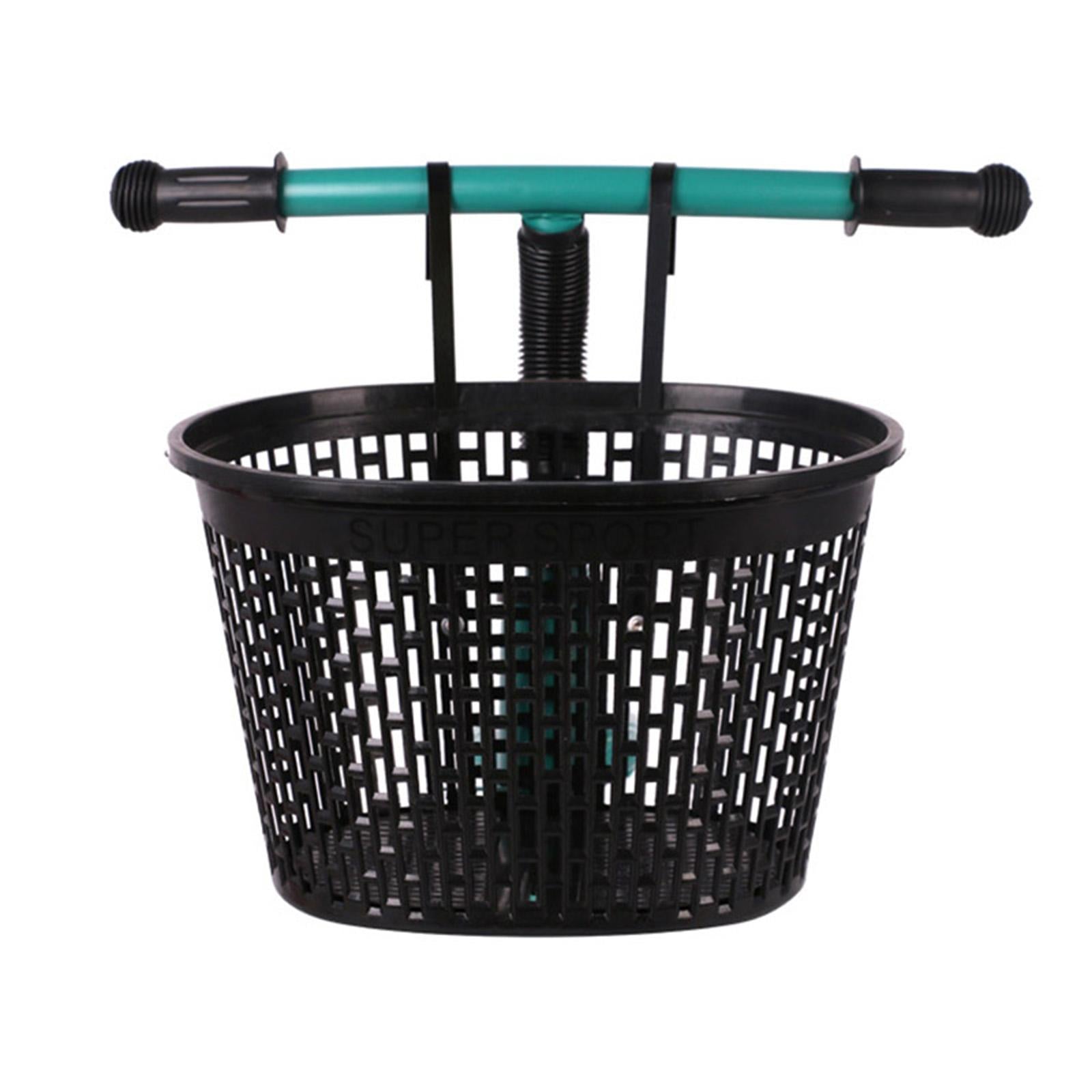 Practical Bike Basket Detachable Storage Box Easy to Install Cycling Carrier Durable Bike Basket Front for BIke Riding Tricycles Ornament