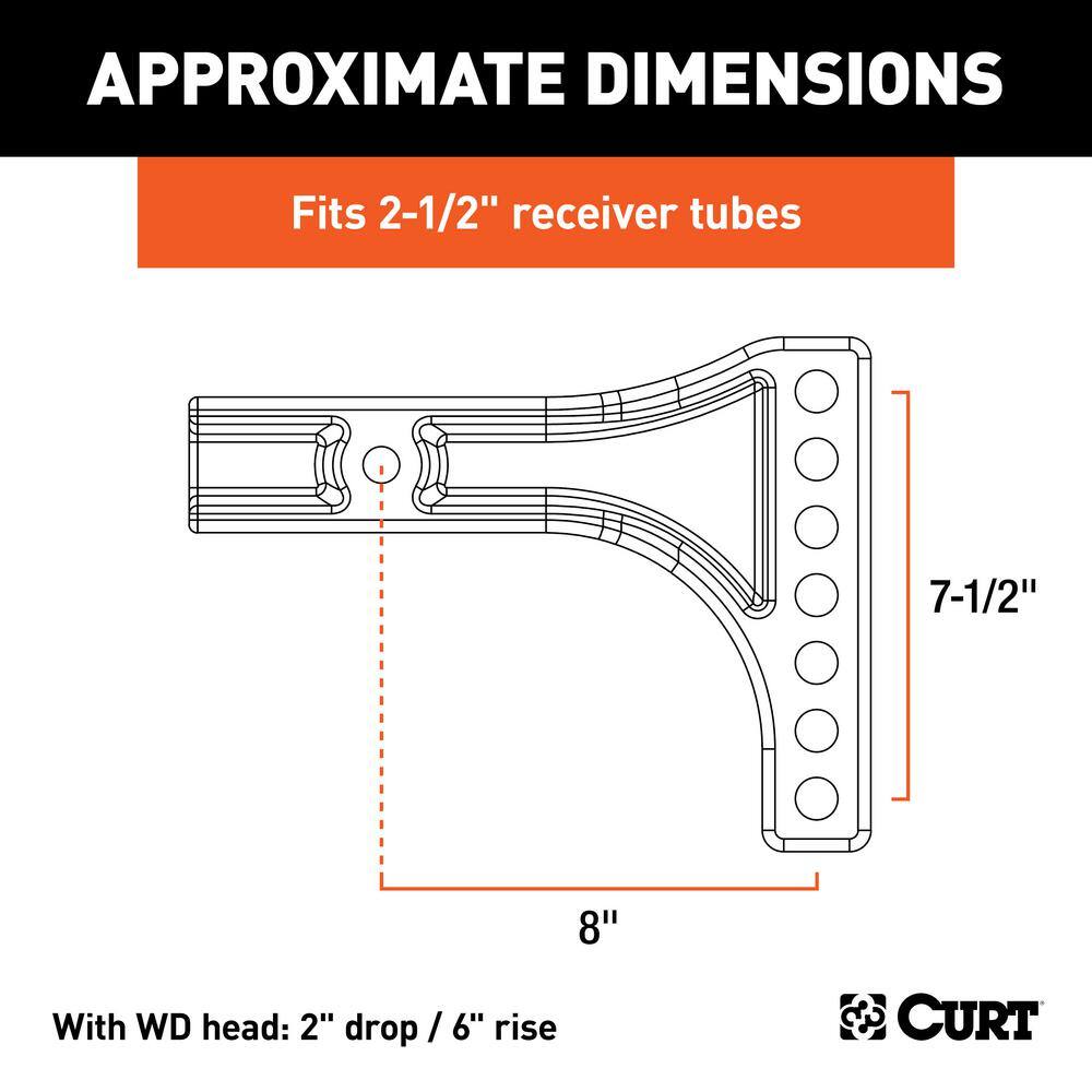 CURT Weight Distribution Shank (2-12