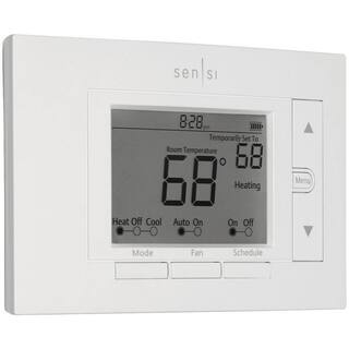 Emerson Sensi 7-day Programmable Wi-Fi Smart Thermostat No C-Wire Required for Most Systems ST55