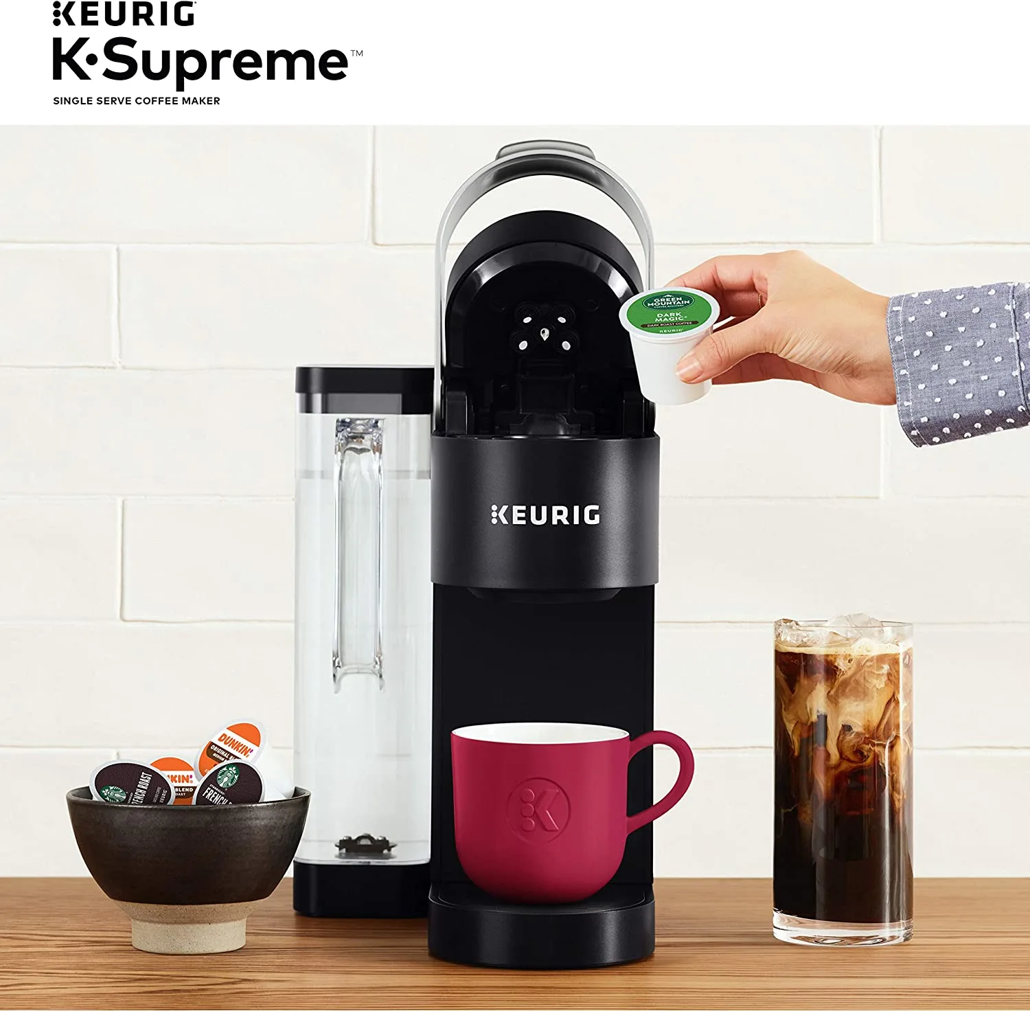 Keurig K-Supreme Coffee Maker, Single Serve K-Cup Pod Coffee Brewer, With MultiStream Technology, 66 Oz Dual-Position Reservoir