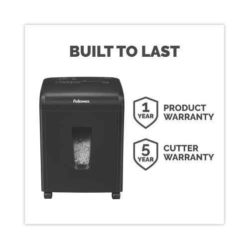 Fellowes Powershred 62MC Micro-Cut Shredder， 10 Manual Sheet Capacity (4685101)