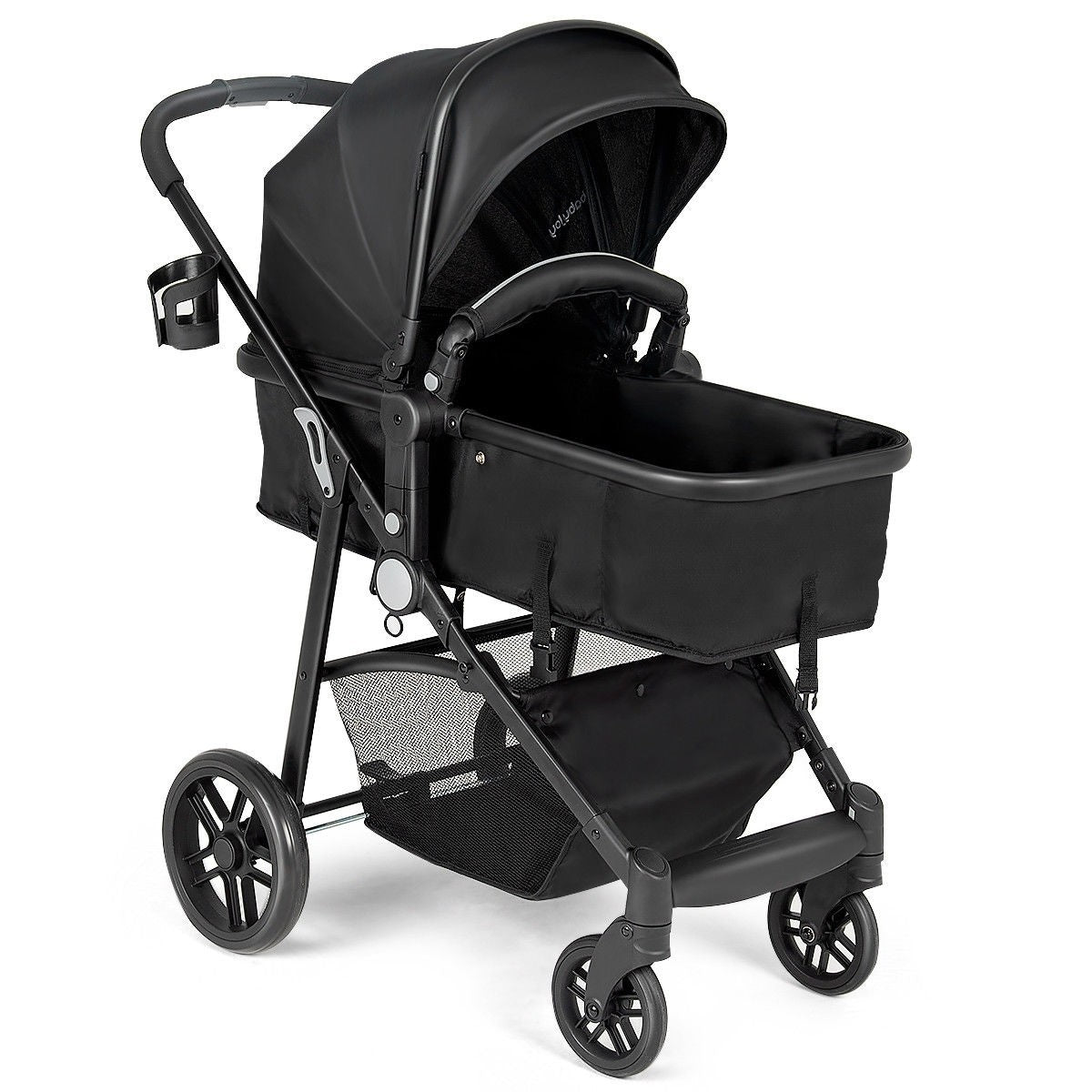 BABY JOY Baby Stroller, 2 in 1 Convertible Carriage Bassinet to Stroller