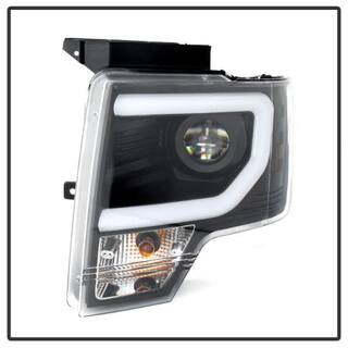 Spyder Auto Ford F150 09-14 Projector Headlights - Halogen Model Only - Light Bar DRL - Black 5077592