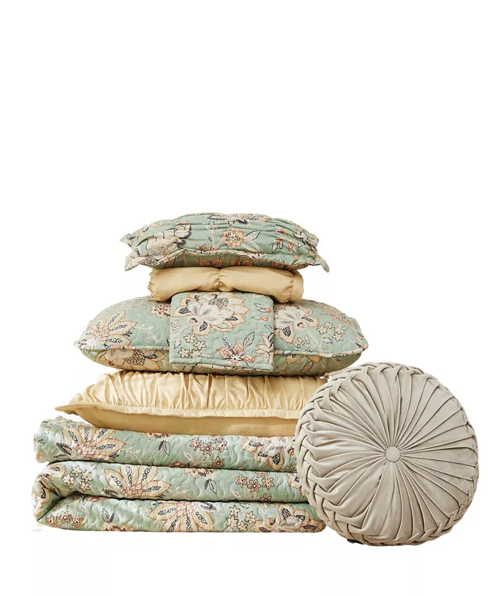 Southshore Fine Linens Jacobean Willow Quilt Set