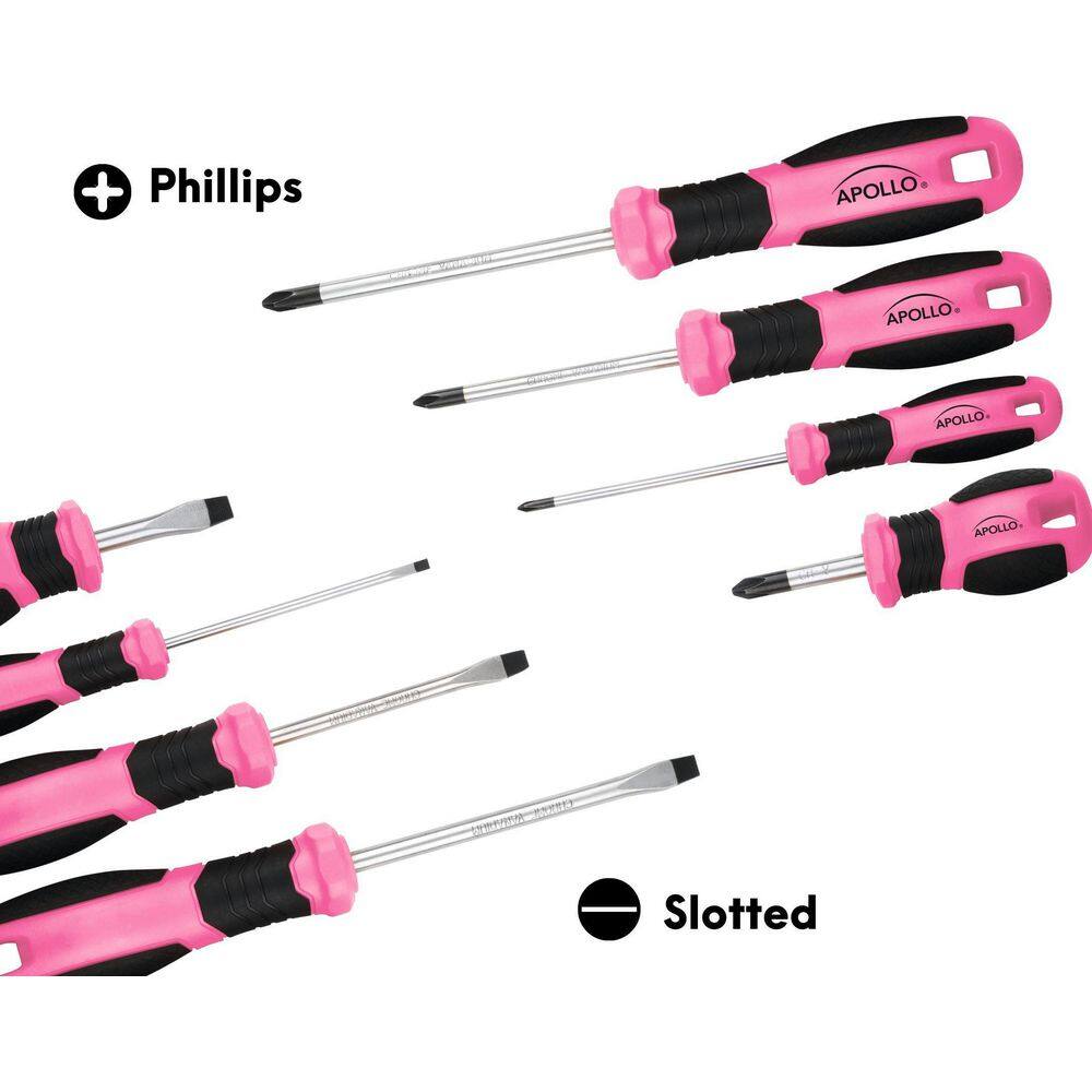 Apollo Phillips and Slotted Screwdriver Set (8-Piece) DT5018P