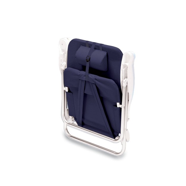 Picnic Time Backpack Outdoor Portable Chair Navy Blue