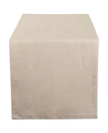 Design Imports Solid Chambray Table Runner 14 x 108