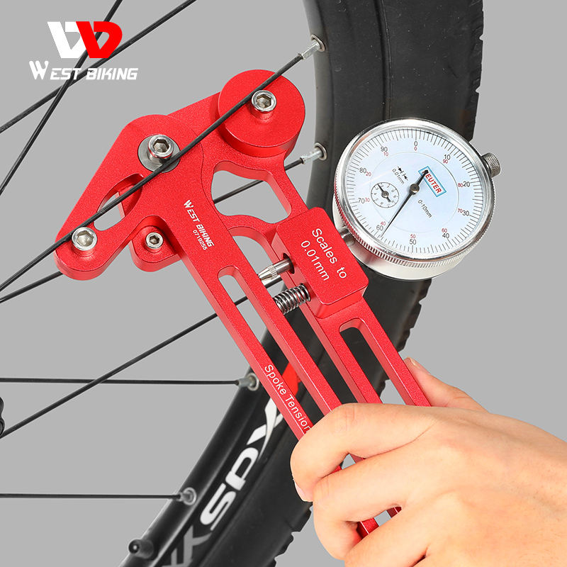 WEST BIKING Cycling Spoke Tension Meter Bracket 251   305mm Accessories Tool Bike Set Cycling Waterproof Spoke Tension Meter