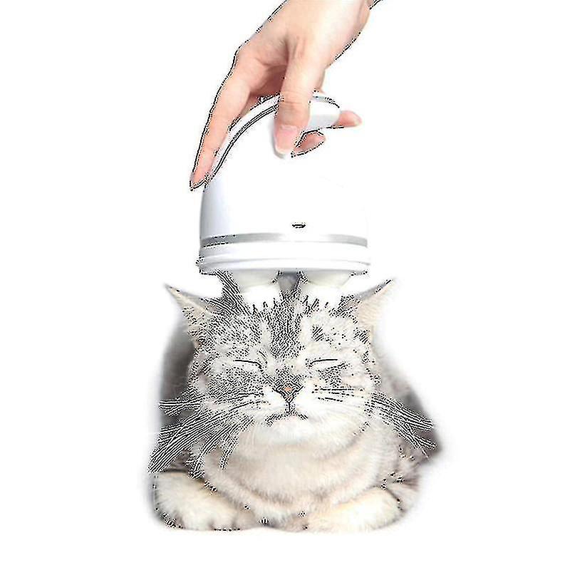 New Electric Cat Toy Pet Head Massager Cat Hand-held Massage Brush Automatic Grooming Tool