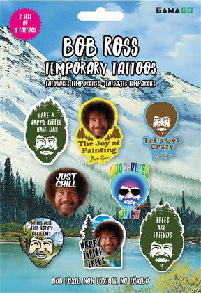 Gamago GMG SF1930 C Bob Ross Temporary Tattoos  2 ...