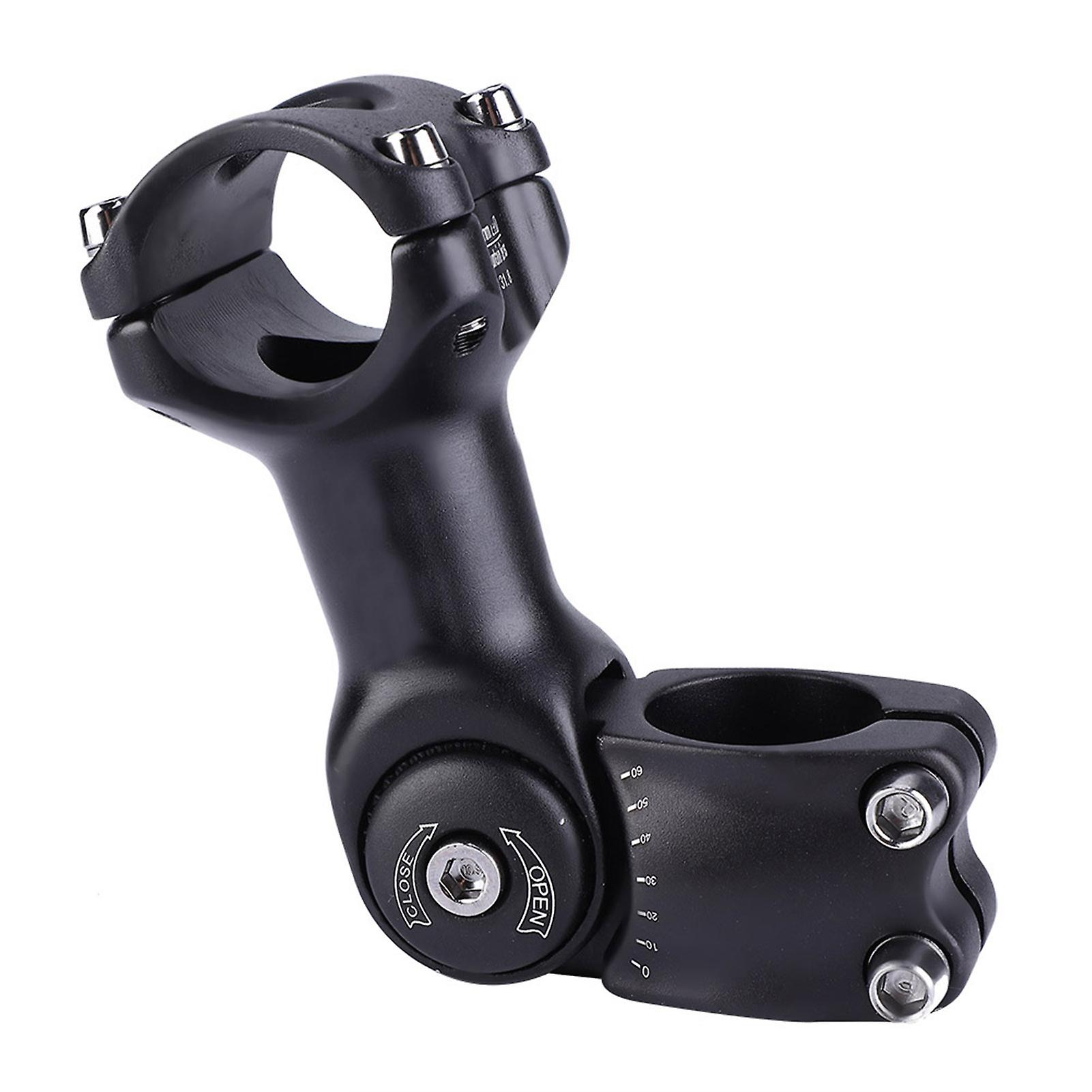 0-60 Adjustable Aluminum Alloy Bike Handlebar Stem Riser For Xc Mtb Road City Bike(31.8*110mm)