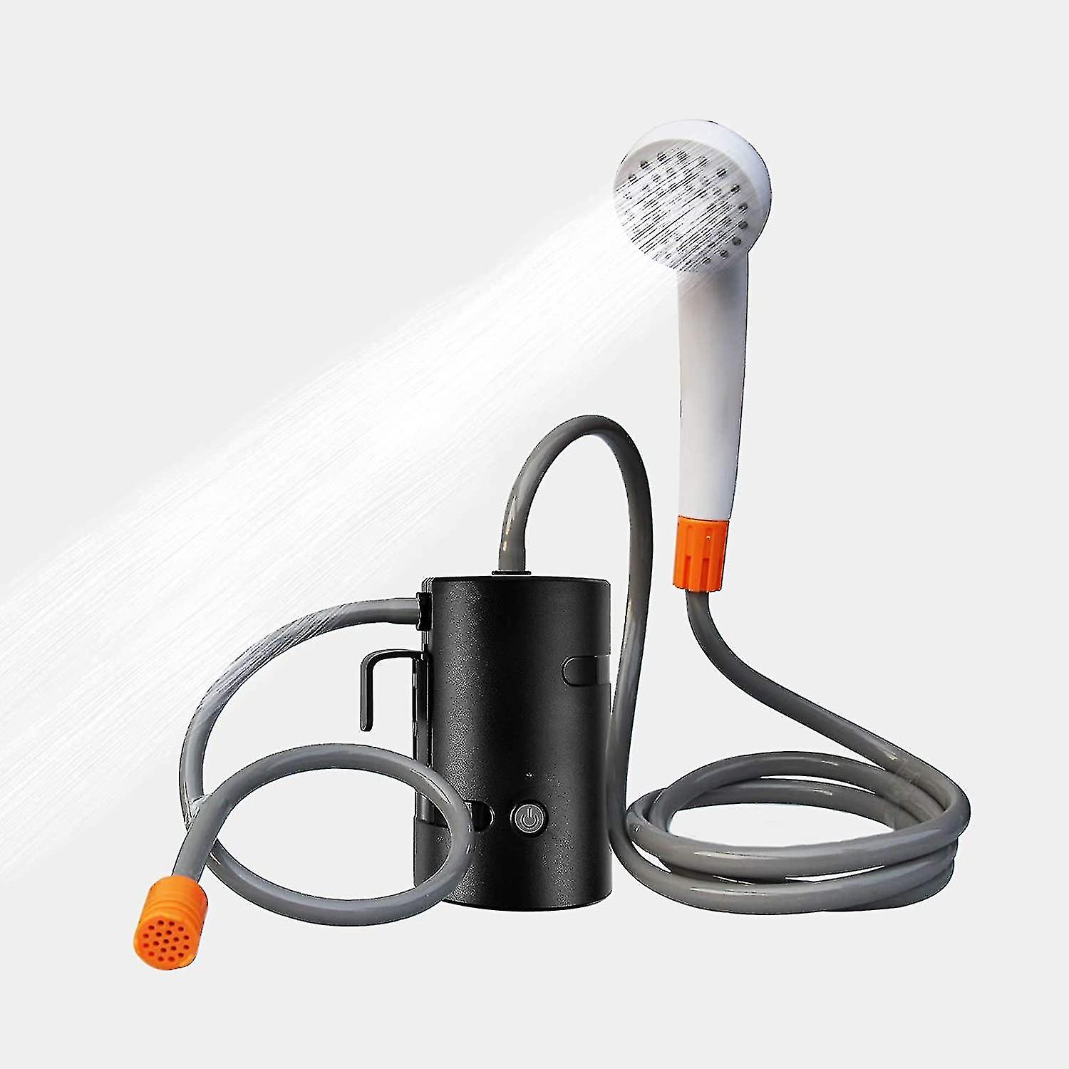 Portable Outdoor Shower， 2 Flow Mode， 4400mah Battery Powered Shower Pump_happyshop