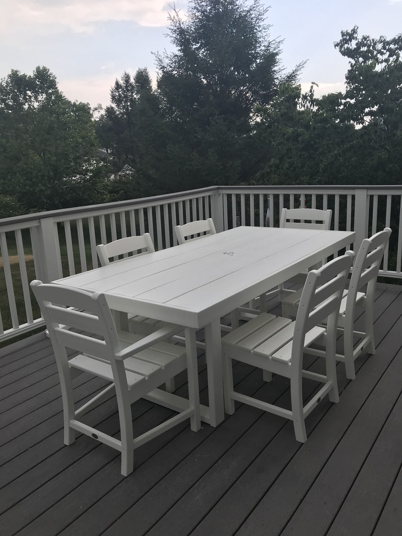 POLYWOOD Edge Outdoor Dining Table 78 x 40