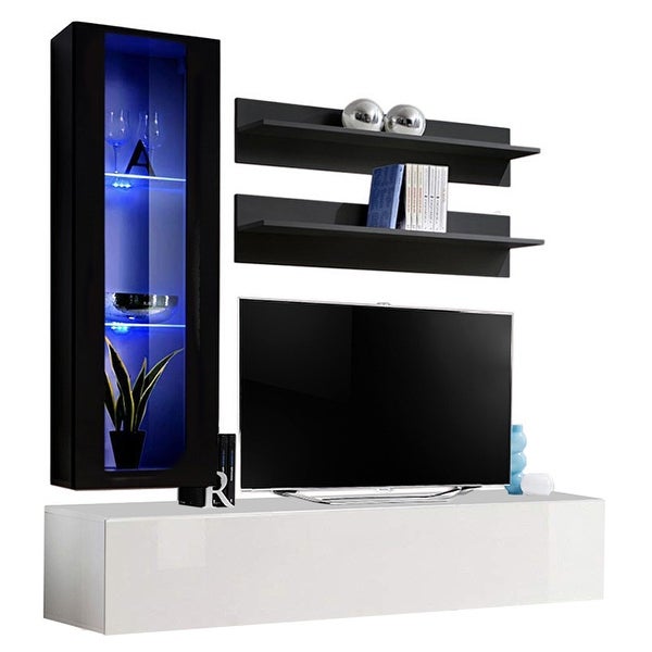 Fly H2 30TV Wall-mounted Floating Modern Entertainment Center Set