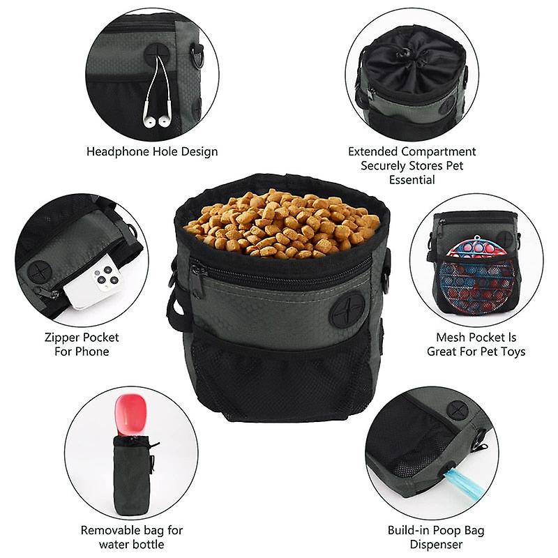 Multifunctional portable dog treat pouch