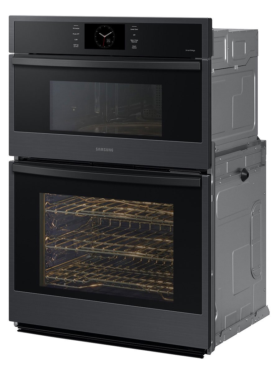  Bespoke 30-Inch Microwave Combination Oven With AI Pro Cooking Camera in Matte Black Steel