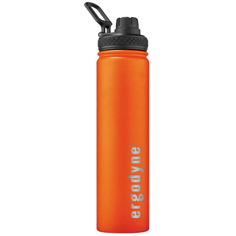 Ergodyne Chill Its 5152 Water Bottle 750 ml Orange Insulated Stainless Steel ;