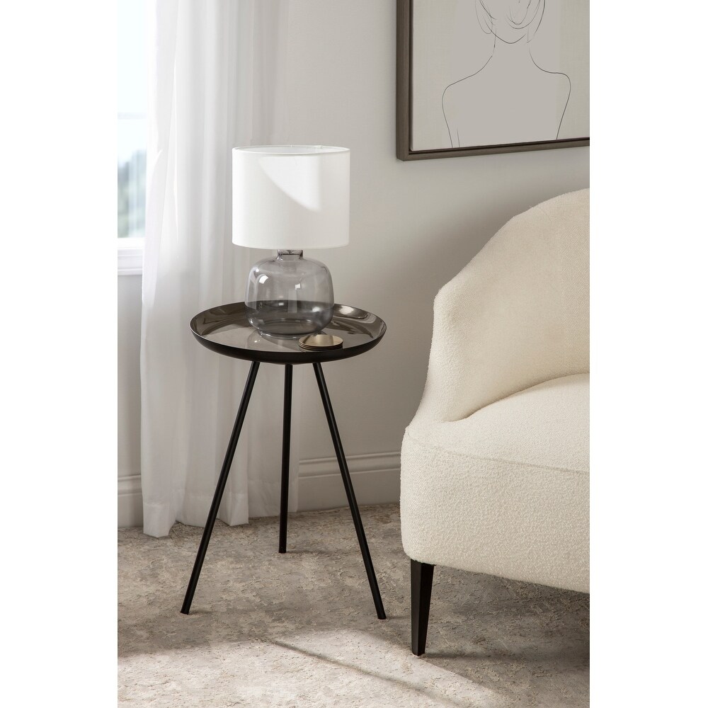 Kate and Laurel Laranya Round Metal Side Table   15x15x22.5