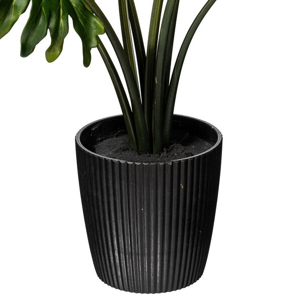 Vickerman 25 Artificial Potted Grand Philodendron Bush.