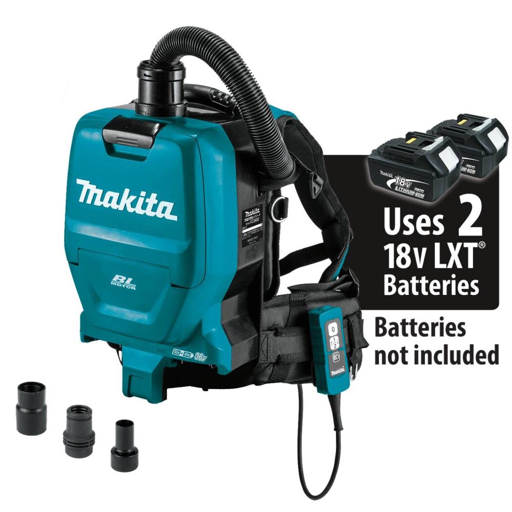 Makita LXT 18V X2 Cordless Dust Extractor HEPA Backpack 1/2 Gallon Tool Only