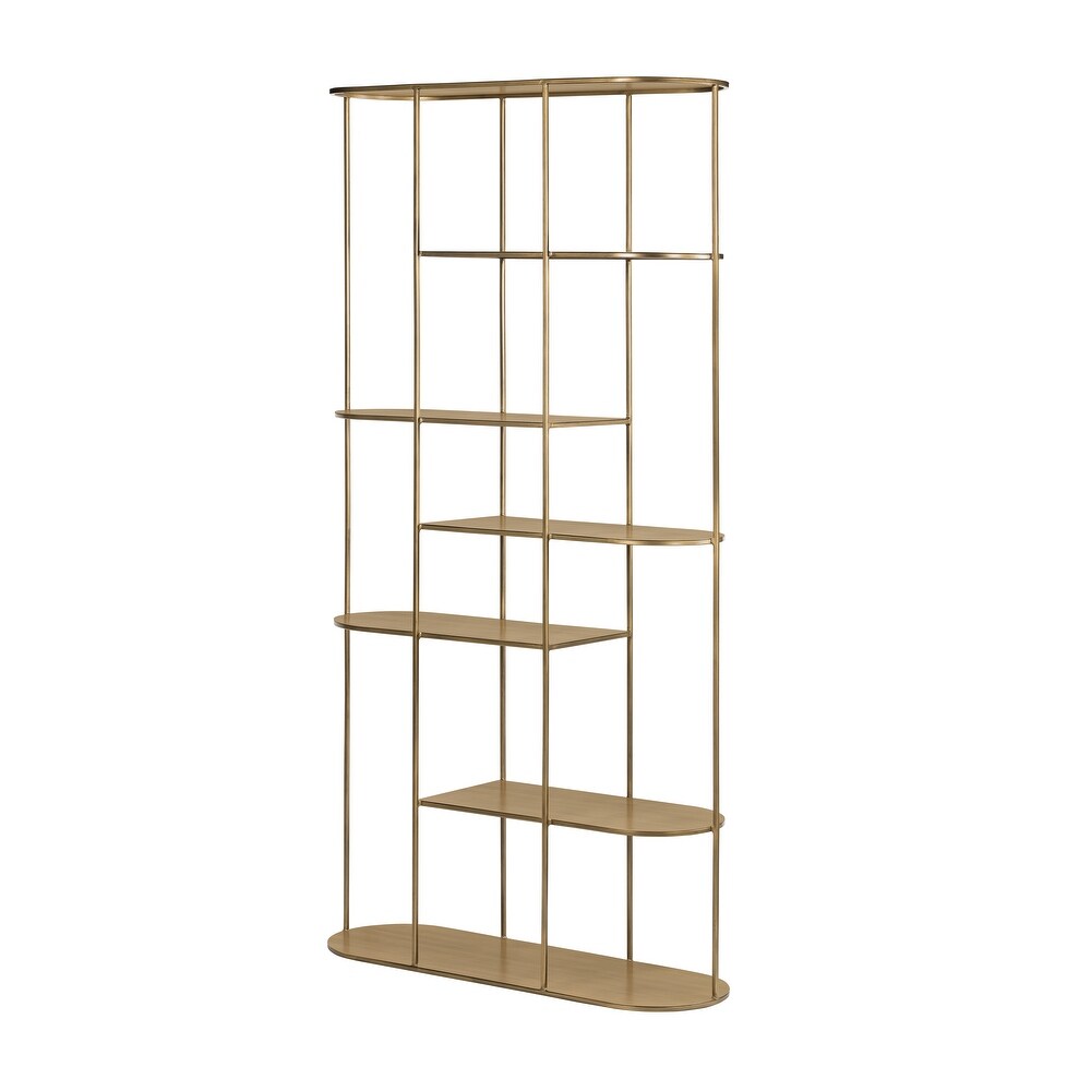 Antique Brass Bookshelf   70.75\