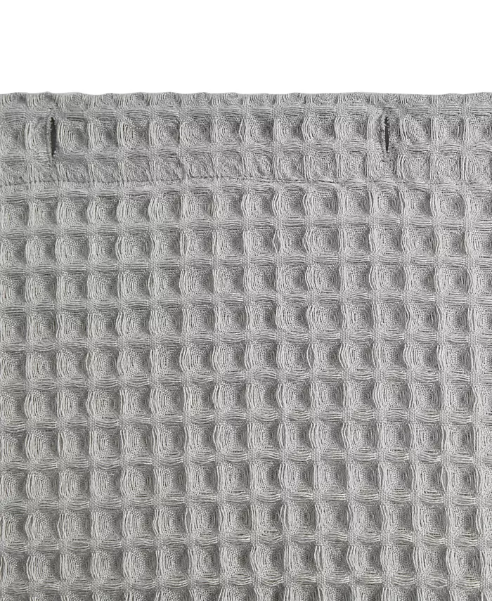 Vera Wang Marled Waffle Yarn Dyed Shower Curtain 72 X 70