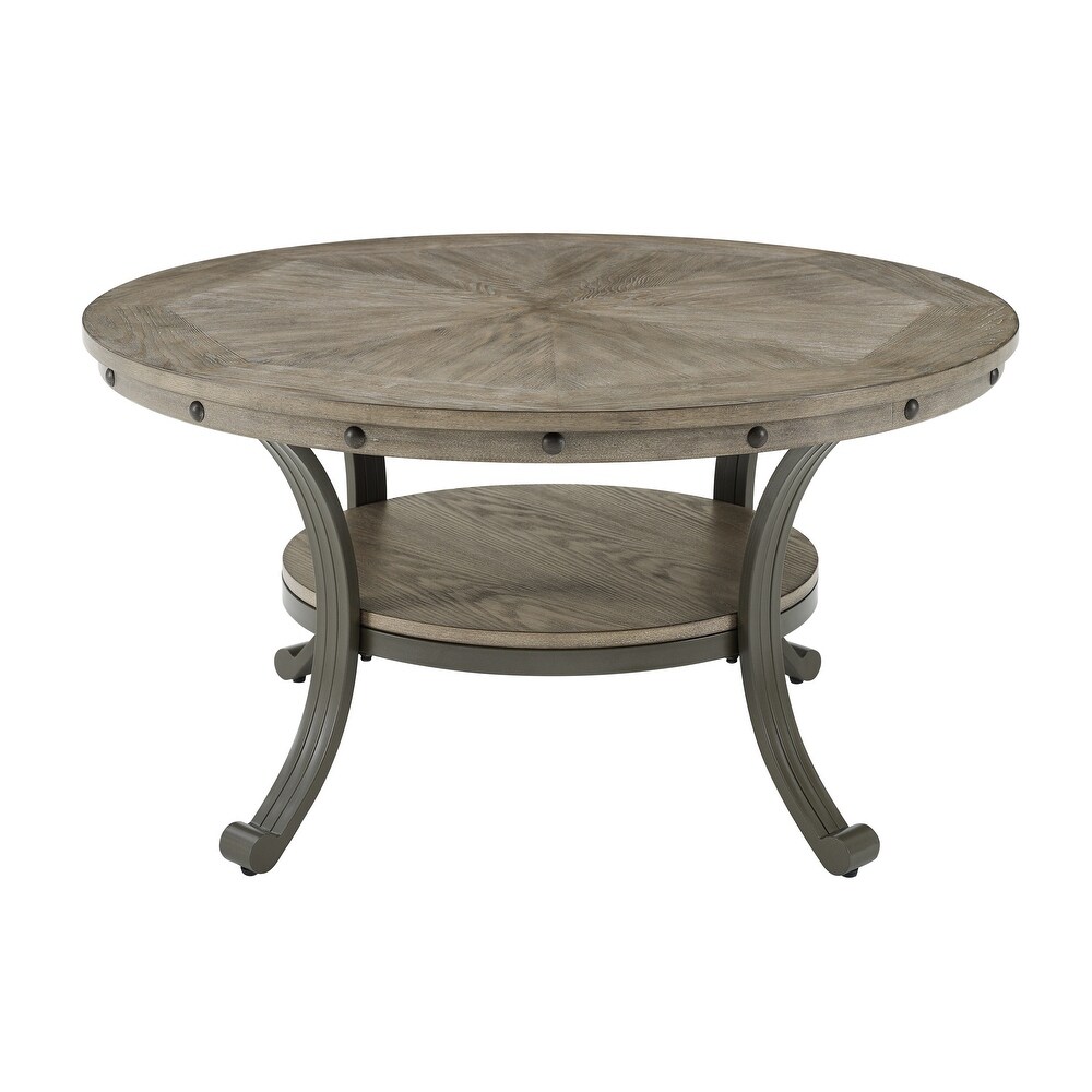 Franklin Industrial Round Coffee Table