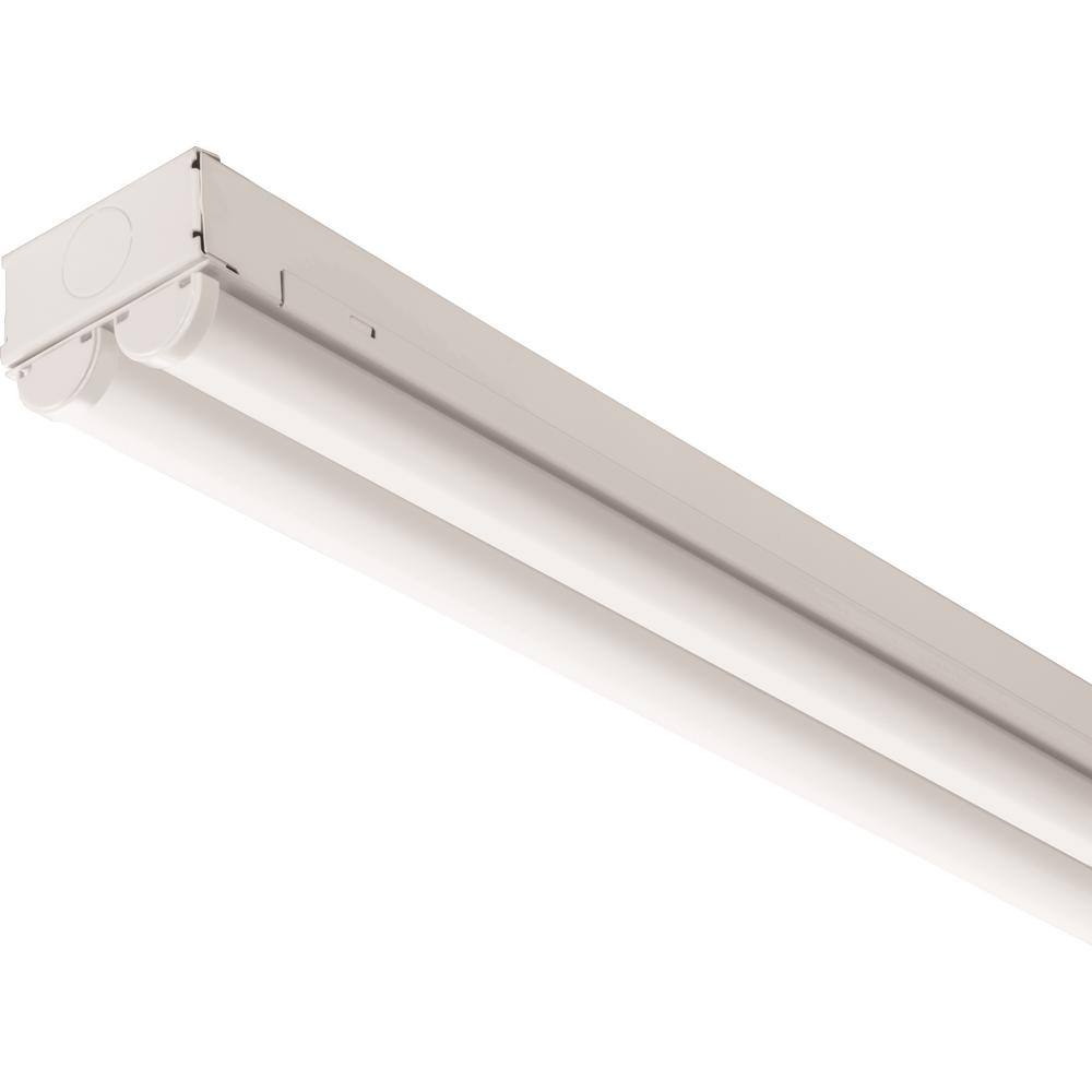 Lithonia Lighting Contractor Select 8 ft. 160-Watt Equivalent Integrated LED White Multi-Volt Strip Light Fixture 9000 Lumens 4000K MNSL L96 2LL MVOLT 40K 80CRI