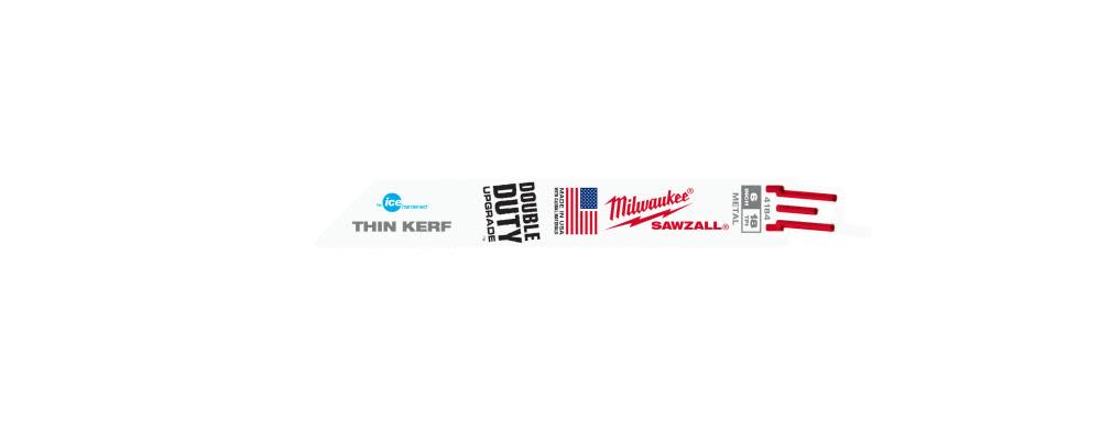 6 in. 18 TPI Thin Kerf Ice Hardened™ SAWZALL® Blades 5PK ;