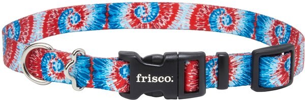 Frisco Blue Tye Dye Dog Collar