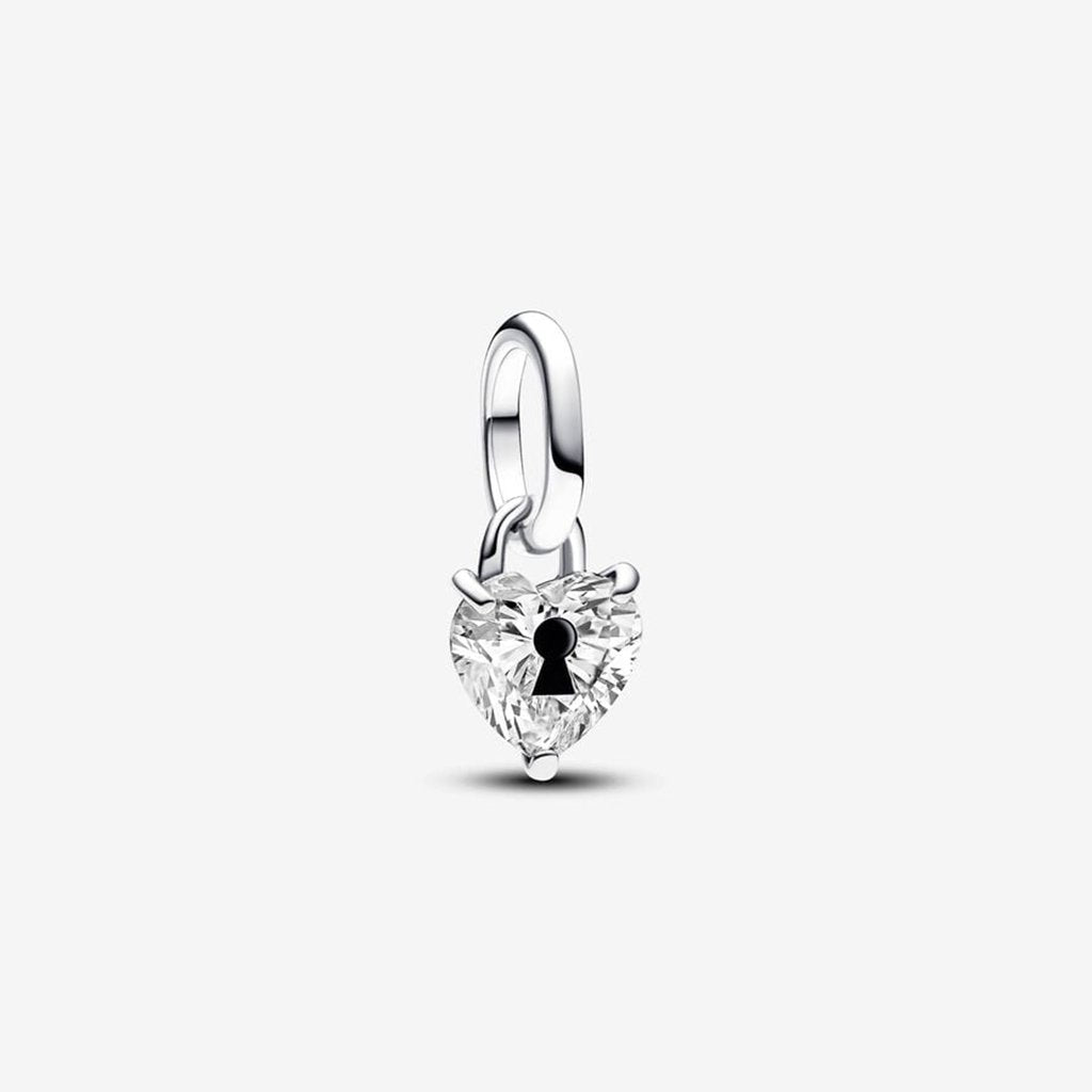 PANDORA  Pandora ME Keyhole Heart Mini Dangle Charm in Sterling Silver