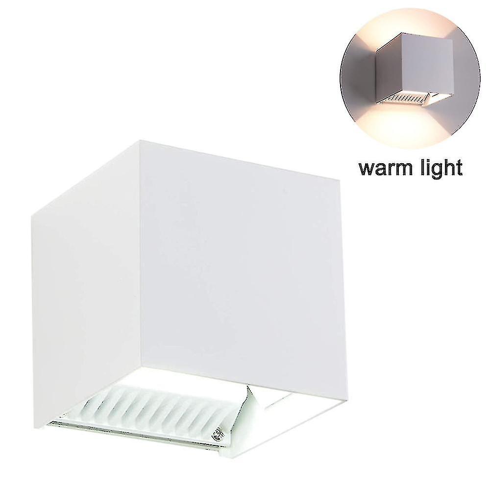 Winter Warm Heating Black Shell Waterproof Dimming Model 12w (with Induction Switch) Outdoor Wall Lamp - Warm Light