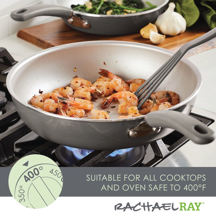 Rachael Ray Create Delicious Aluminum Nonstick Cookware Set, 13-Piece