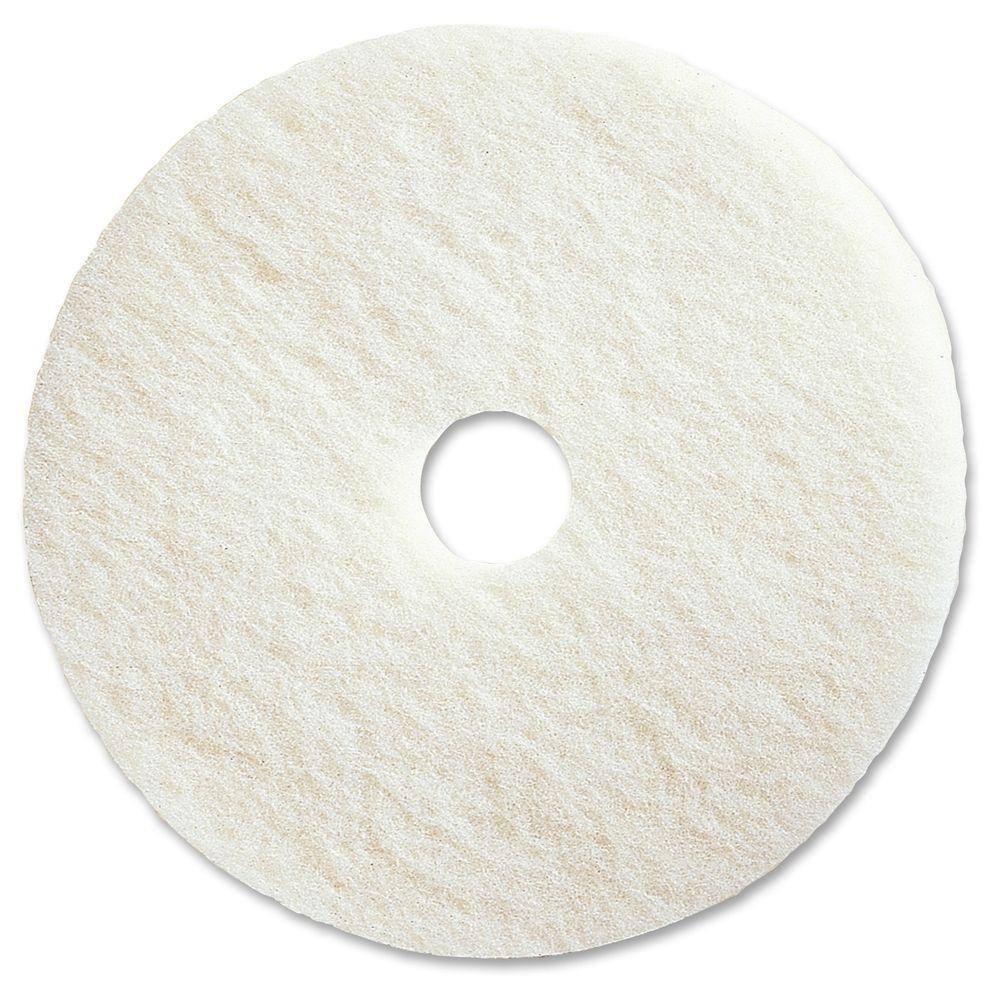 Genuine Joe 20 in. White Polishing Floor Pad (5 per Carton) GJO90520