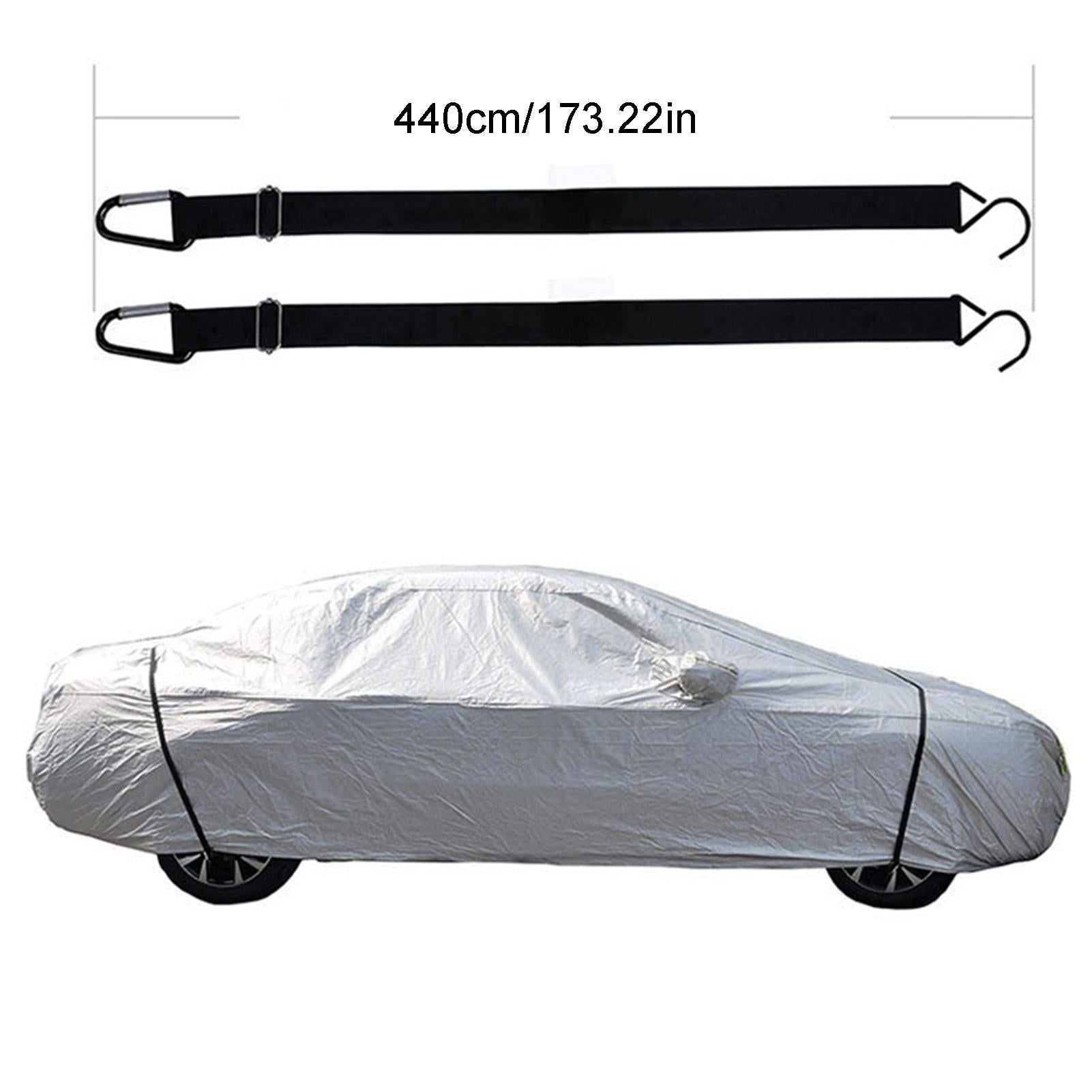 Car Cover Windproof Rope 2pcs Adjustable Polyester Straps Protect Your Cover in Heavy Winds Universal Fit for Most Cars and SUVs