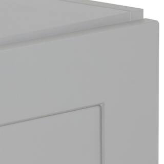 Hampton Bay Cambridge Gray Shaker Assembled Refrigerator Wall Cabinet (36 in. W x 24.5 in. D x 24 in. H) CA3624R-KG